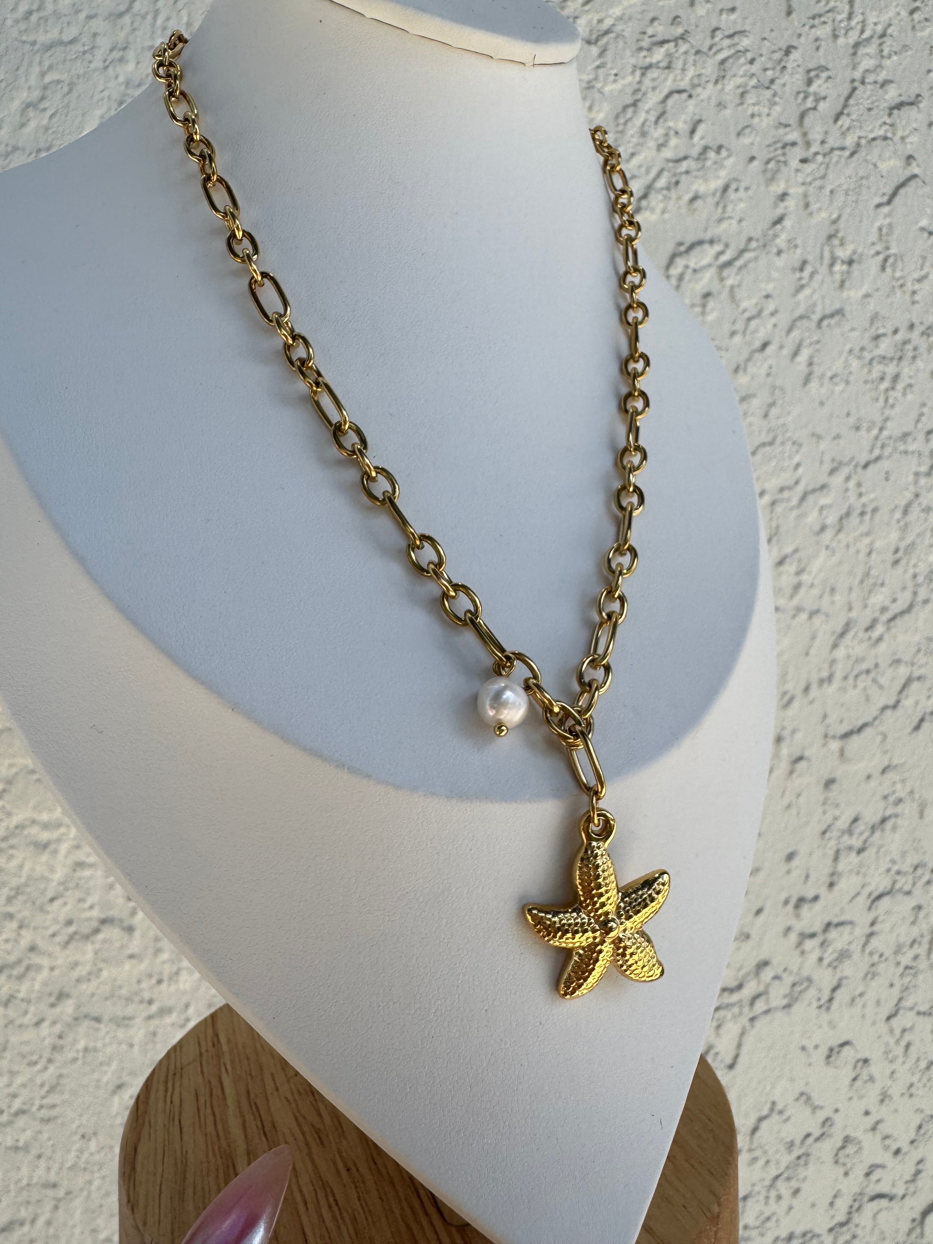 STARFISH PEARL NECKLACE