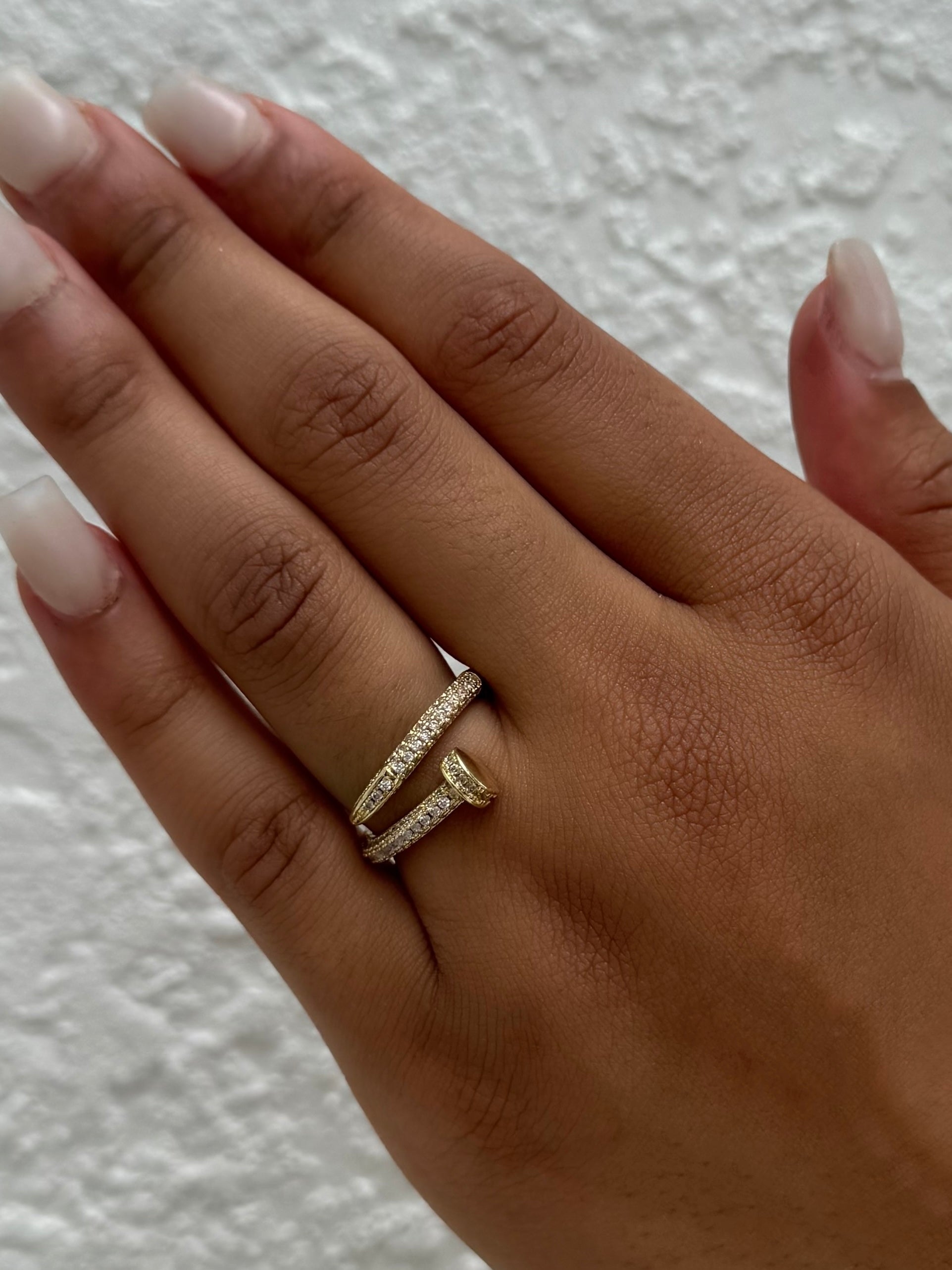 DIAMOND NAIL RING